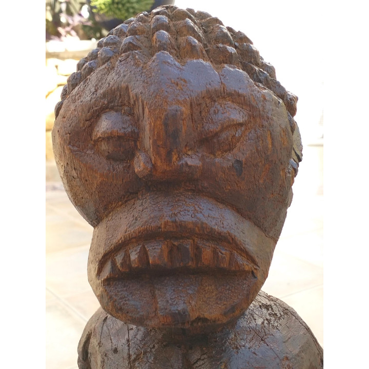 Scultura Tribale Africana del XIX Secolo - Legno Intagliato