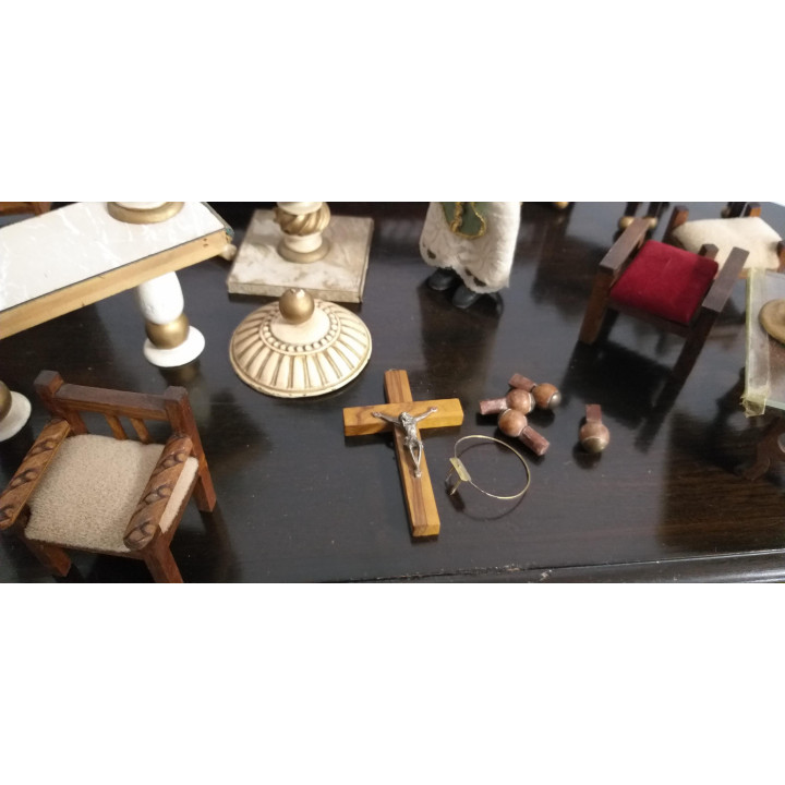 1950年代 教会家具ミニチュアセット 1:12スケール
