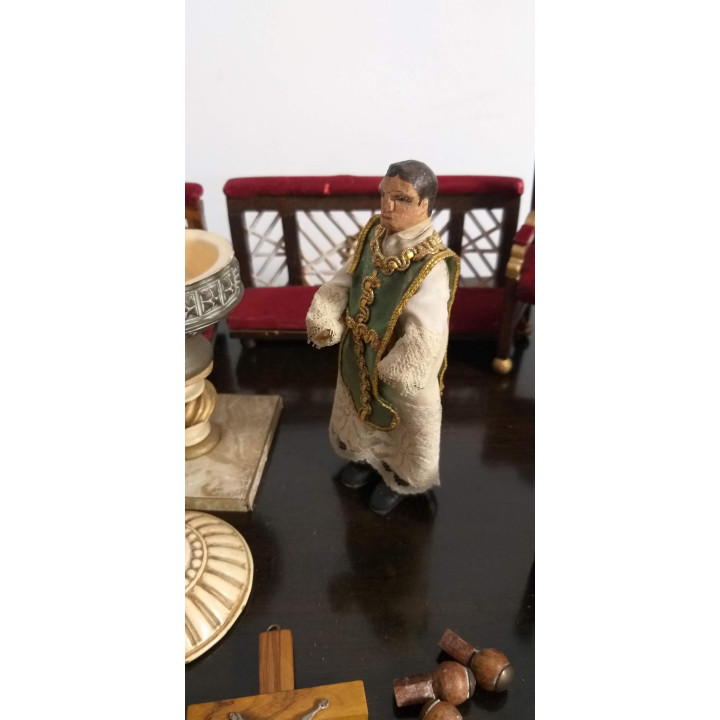 Mobiliário Eclesiástico em Miniatura 1950 - Escala 1:12