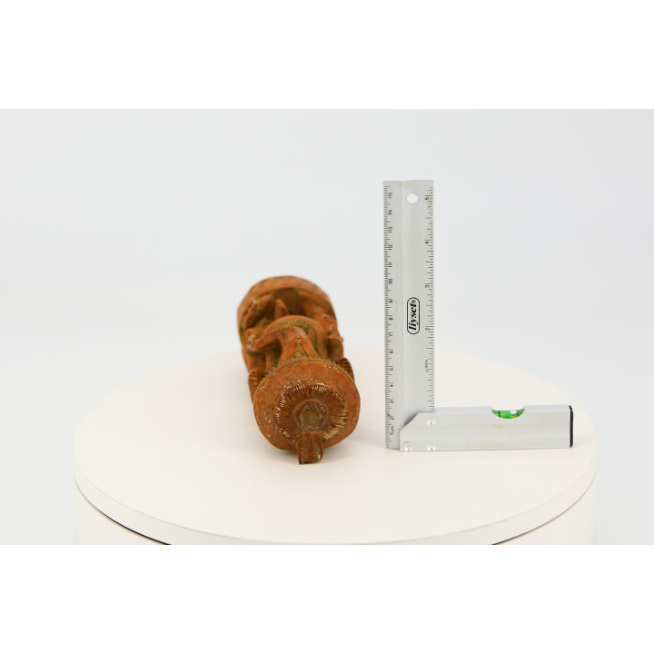Statua Ganesha in legno intagliato a mano 18cm