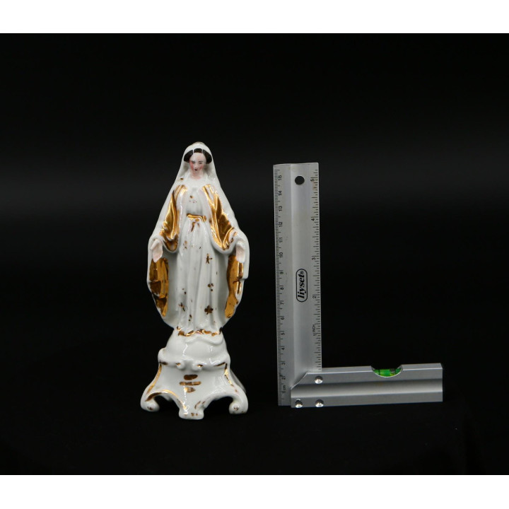 Estatueta Virgem Maria Porcelana Séc. XIX