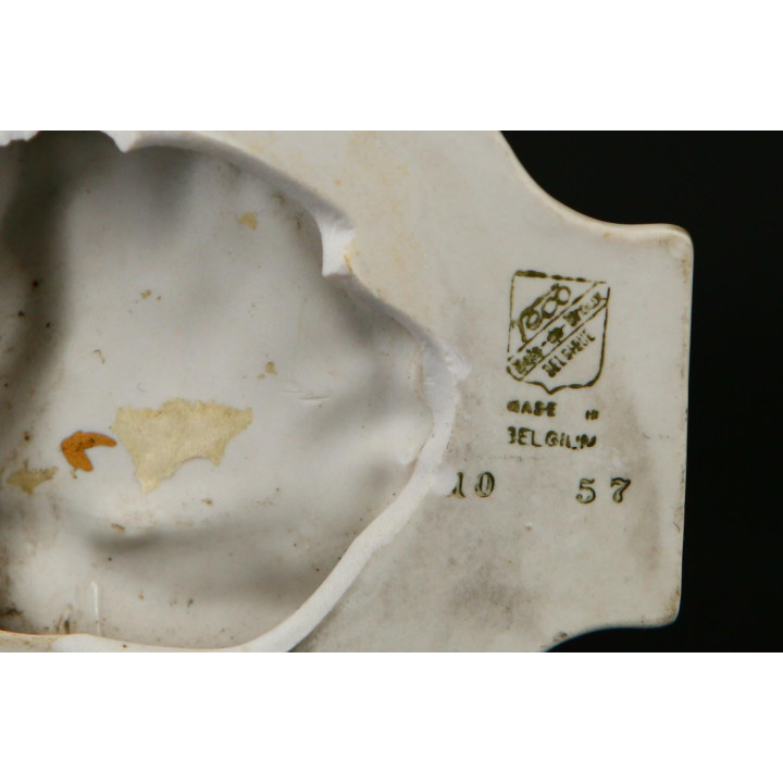 1957 Téco Belgium Ceramic Plaque Jesus Christ Relief