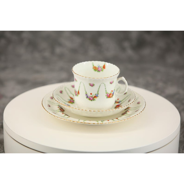 Set de 5 Trios de Thé Porcelaine Samuel Radford 1930