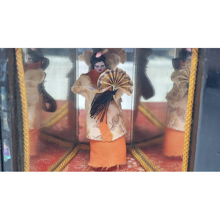 Boîte à bijoux musicale japonaise : Laque et Nacre