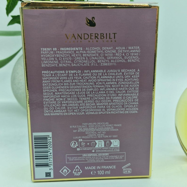 グロリア・ヴァンダービルト ヴァンダービルト 100ml 香水