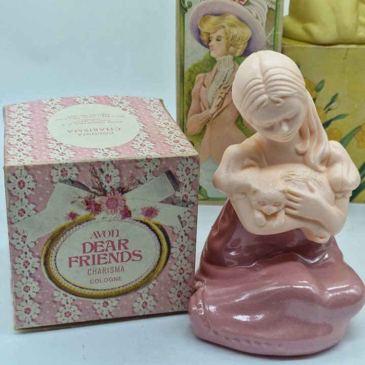 Lot de 4 Flacons Figurafitifs Avon Vintage Années 70