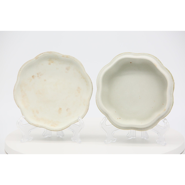 Caixa de Porcelana Jasperware Séc. XIX - Verde Sálvia