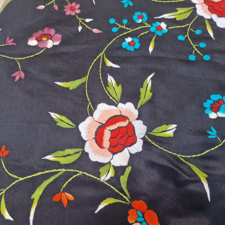 Mantón de Manila de Seda Mediados Siglo XX | Colección