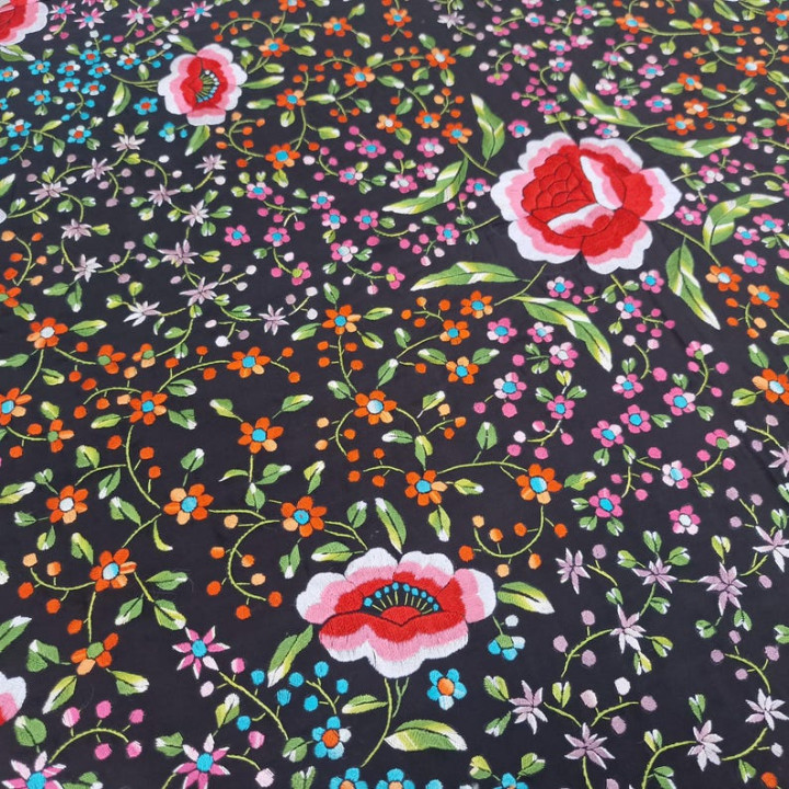 Mantón de Manila em Seda para Flamenco