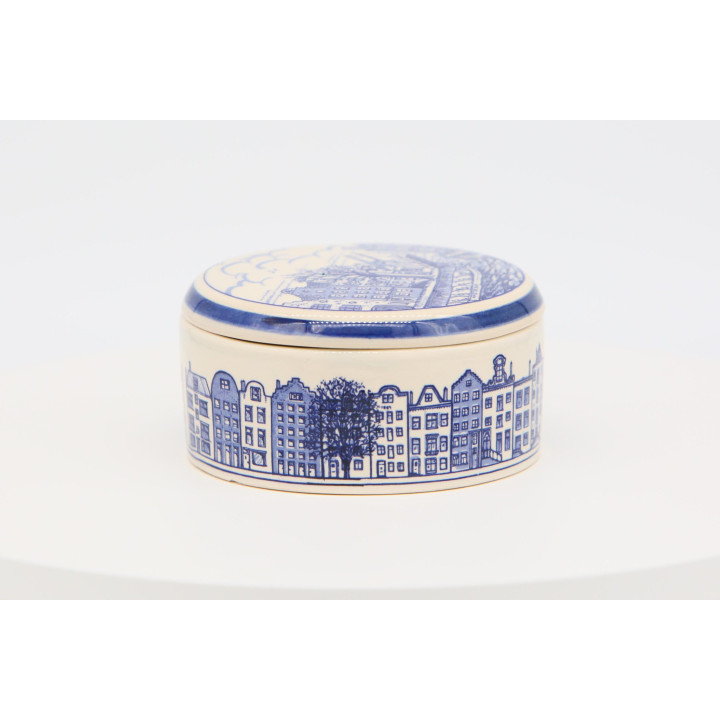 Boîte en Céramique Delft Blauw Amsterdam Vintage