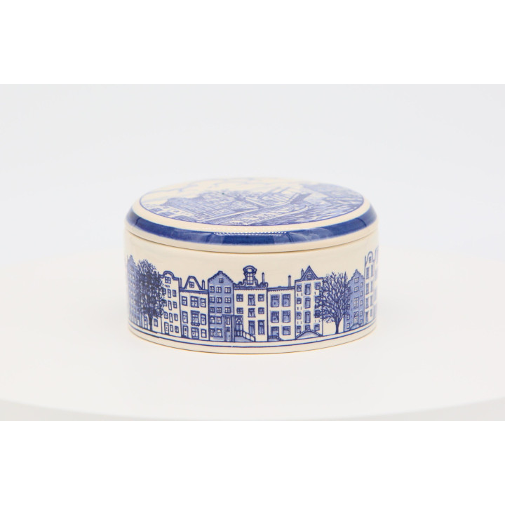 Boîte en Céramique Delft Blauw Amsterdam Vintage