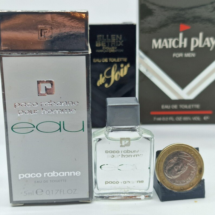 Набор винтажных мужских миниатюр духов (6 шт.) | Paco Rabanne