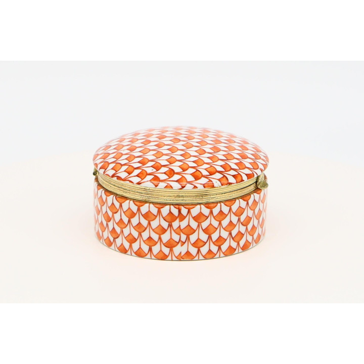 Joyero Porcelana Roja Fishnet 1970