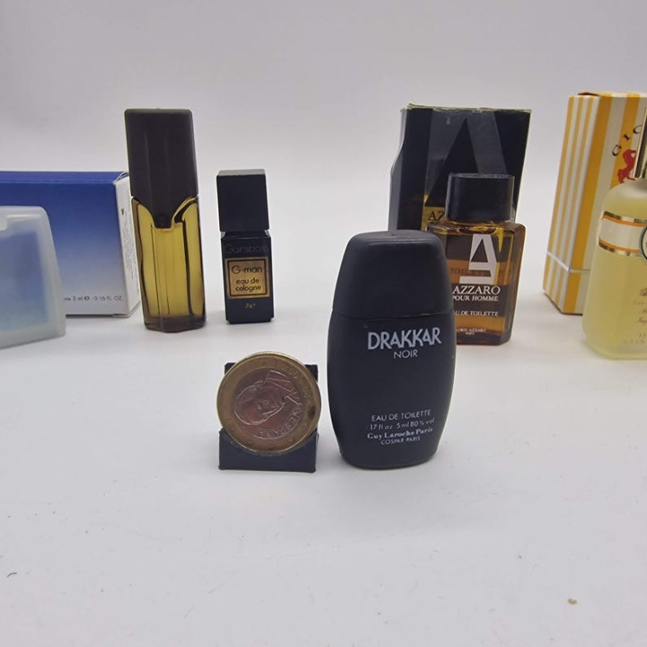 Lote de 6 perfumes miniatura vintage masculinos