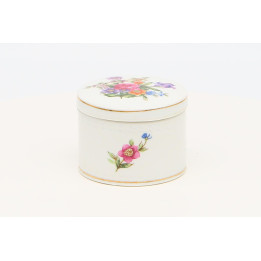 Vintage Porseleinen Sieradendoosje Jaren 90 - Bloemen