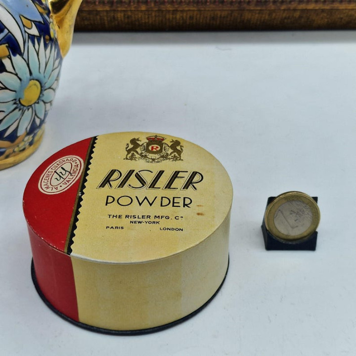 Zabytkowy Puder Risler z Lat 20. | Art Deco