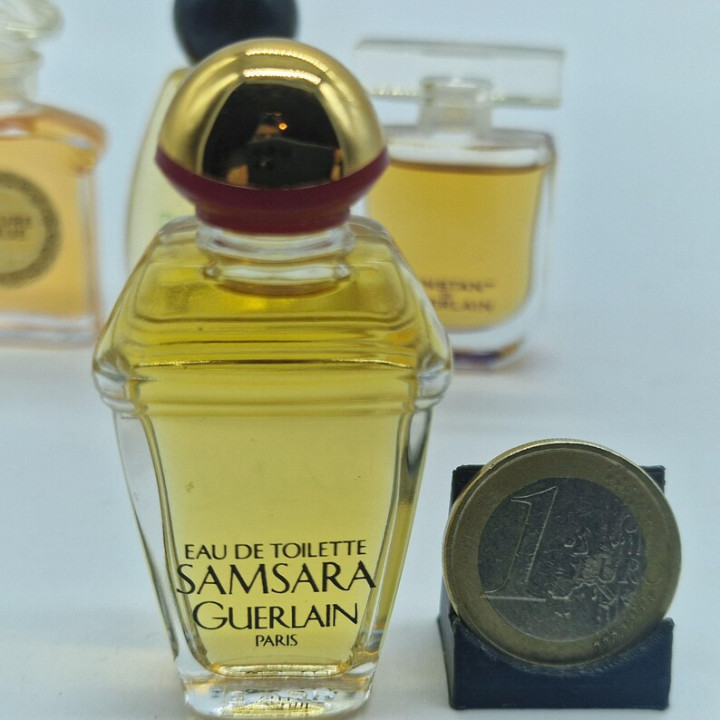 4 Vintage-Parfüm-Miniaturen Guerlain & Crésus Set