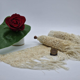 19th-Century Spanish Handcrafted Macrame Lace (2 pcs, 62cm)