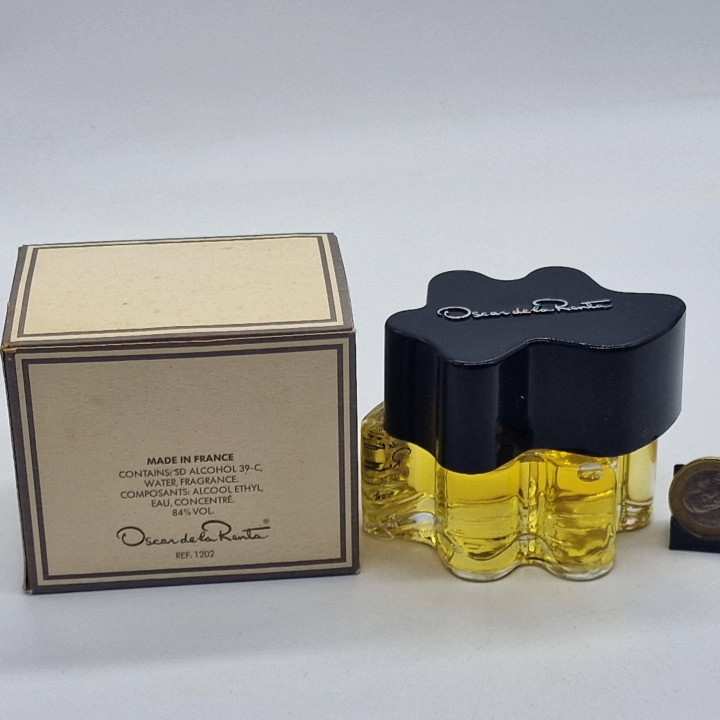 Винтажные духи Oscar de la Renta Eau de Toilette 60 мл, редкий парфюм 1990-х в оригинальной коробке, флакон цветок Serge Mansau