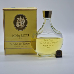 Parfum Vintage Nina Ricci L'Air du Temps, Flacon Lalique 200ml EDT, Fragrance Collection Années 70 avec Boîte, Fabriqué en Fran…