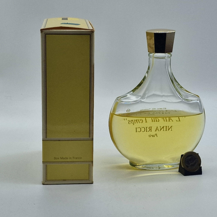 Vintage Parfum Nina Ricci L'Air du Temps, Lalique Flakon 200ml EDT, Sammlerduft 1970er mit Originalverpackung, Hergestellt in F…