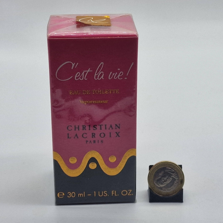 Profumo Vintage Christian Lacroix C'est La Vie Eau de Toilette 30ml, 1990 Sigillato Nuovo in Scatola Raro da Collezione Fragran…