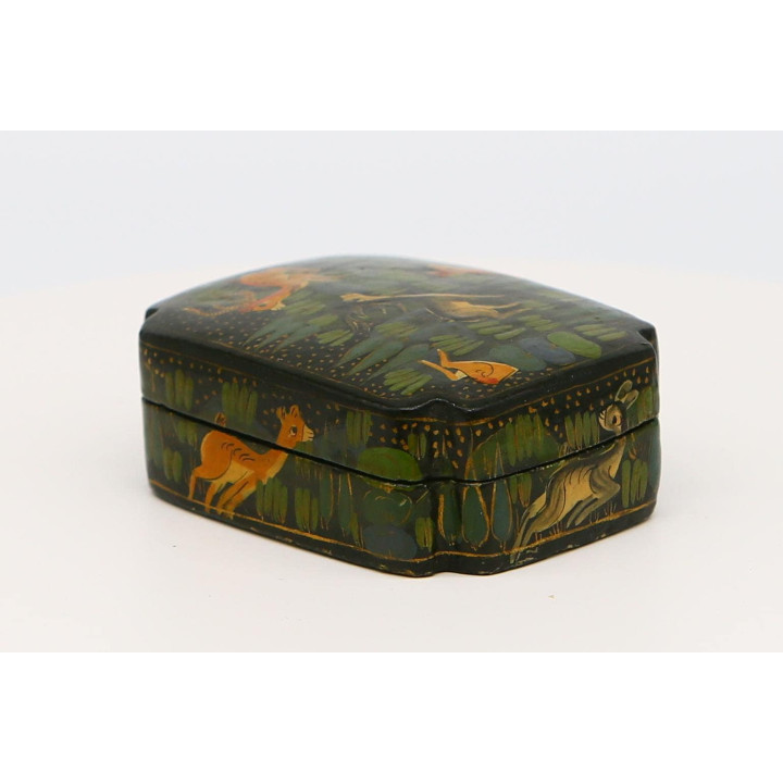 Vintage Kasjmier Papier-mâché Doos 1970s