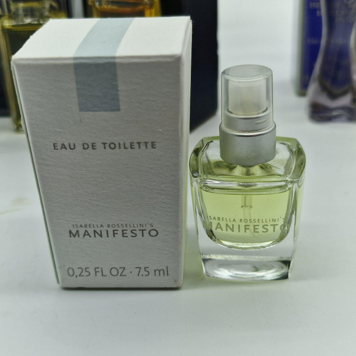 Zestaw 6 Miniatur Perfum Vintage z Pudełkiem - Giorgio Armani, Madelios Paris, Isabella Rossellini - Kolekcja Flakonów, 5-10 ml