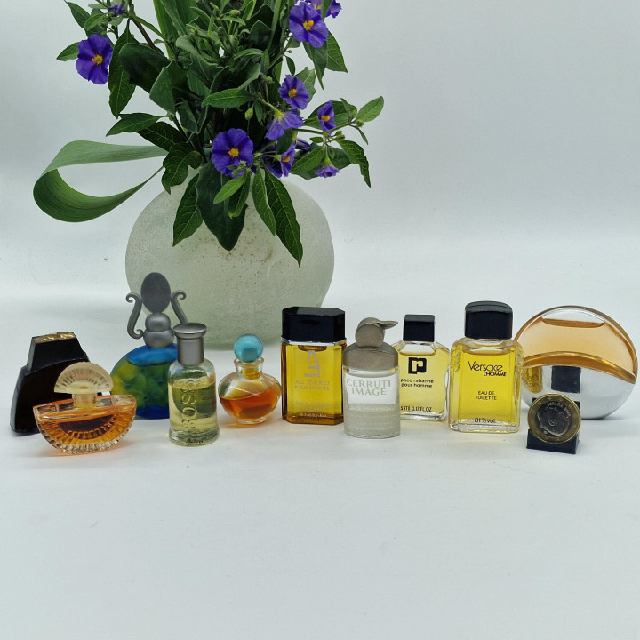 Collezione 10 Miniature Profumi Lusso Vintage — Gucci, Versace