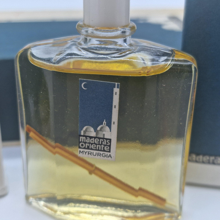 Set de Perfume Vintage Myrurgia Maderas de Oriente - Fragancia 30ml y 2 Jabones 81g Caja, España Años 1960 Cosmética de Colecci…