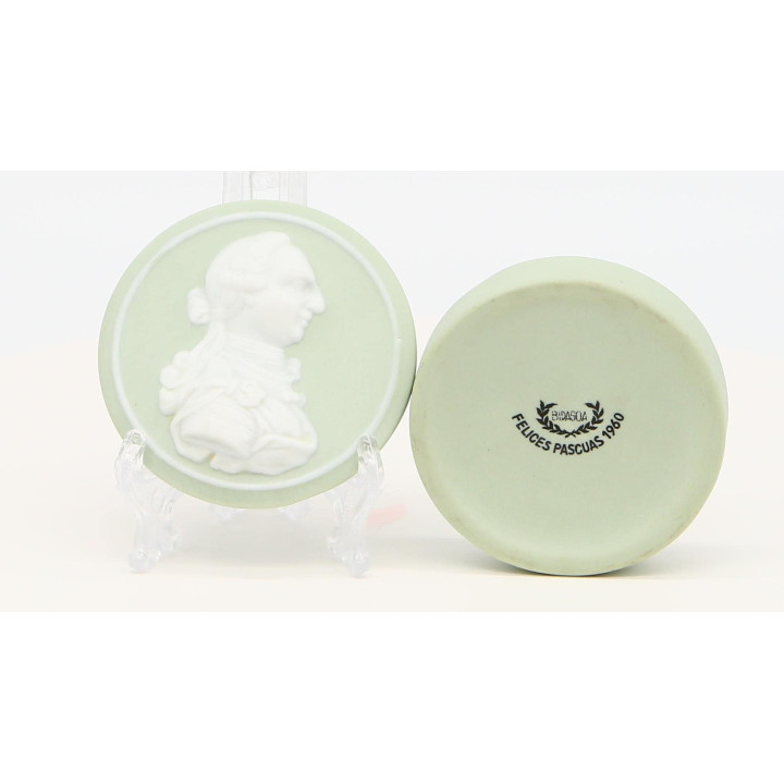 Bidasoa Porseleinen Doosje 1960 Jasperware Stijl