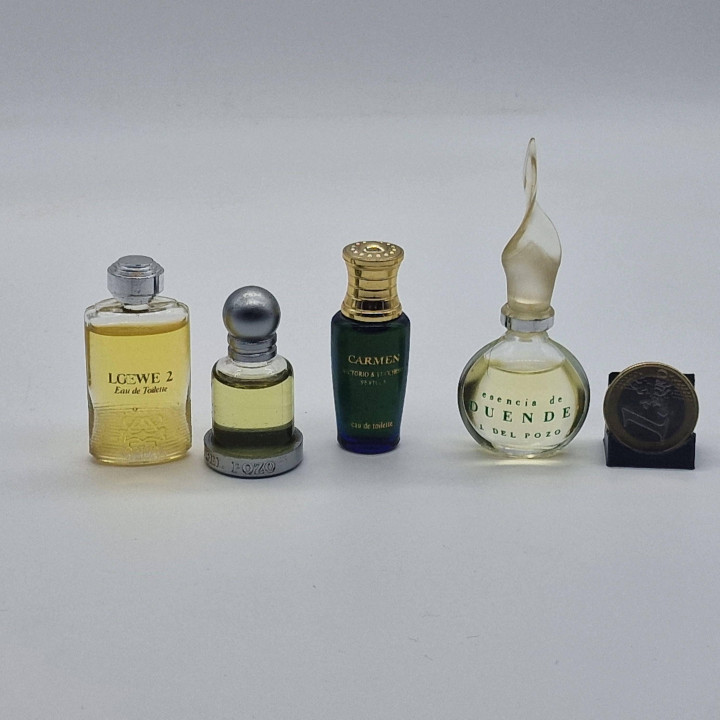 Винтажные миниатюры духов 90-х: Loewe, Jesús del Pozo (4 шт.)