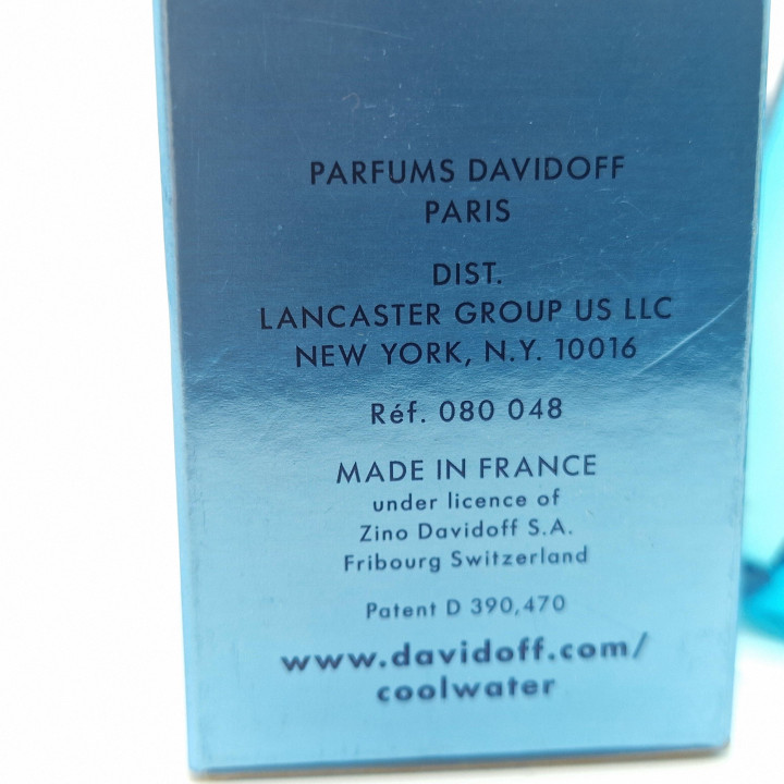 Vintage Davidoff Cool Water Woman Eau de Toilette, Rare Lancaster Group Formula Perfume, 30ml 1.0 fl oz Spray, 1990s Collectible