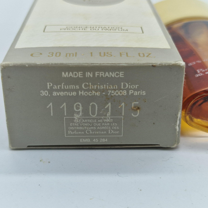 Perfumy Vintage Miss Dior Christian Dior Esprit de Parfum 30ml Atomizer, Rzadki Zapach Kolekcjonerski 1990, Oryginalne Pudelko