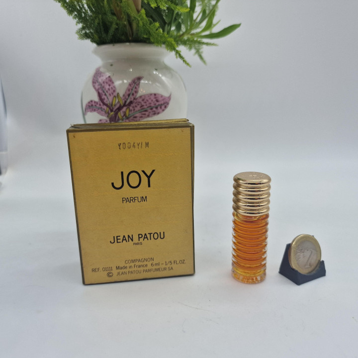 Perfumy Vintage Ekstrakt Perfum Jean Patou Joy Compagnon 6ml z Pudełkiem, Rzadki Francuski Zapach Kolekcjonerski Lata 80, Prawi…