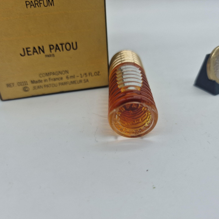 Perfumy Vintage Ekstrakt Perfum Jean Patou Joy Compagnon 6ml z Pudełkiem, Rzadki Francuski Zapach Kolekcjonerski Lata 80, Prawi…