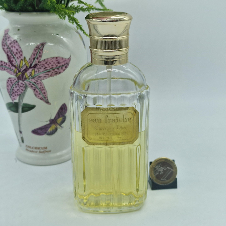 Винтажные Духи Парфюм Christian Dior Eau Fraiche Туалетная Вода, Остаток 75мл из 112мл Спрей, Около 1980 Edmond Roudnitska