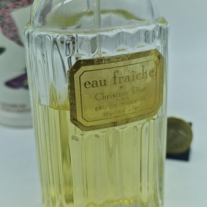 Винтажные Духи Парфюм Christian Dior Eau Fraiche Туалетная Вода, Остаток 75мл из 112мл Спрей, Около 1980 Edmond Roudnitska