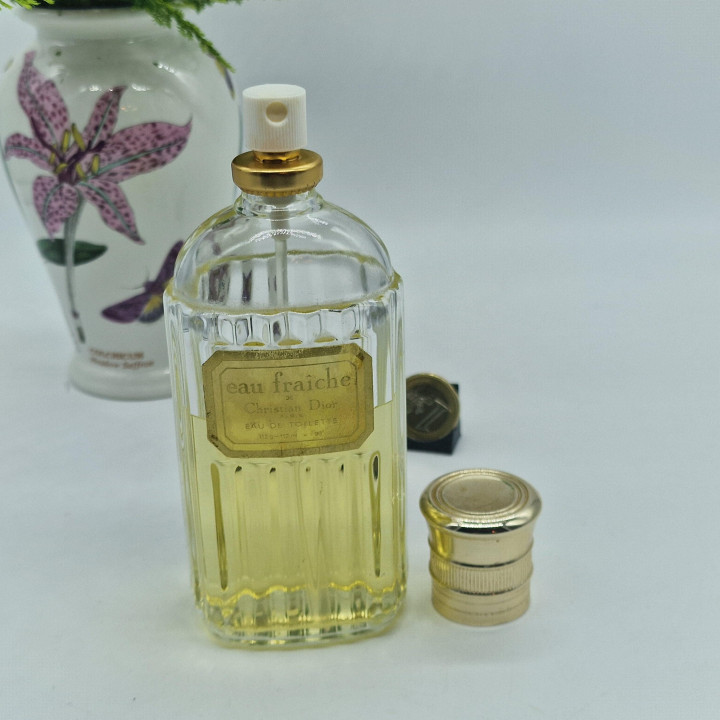 Винтажные Духи Парфюм Christian Dior Eau Fraiche Туалетная Вода, Остаток 75мл из 112мл Спрей, Около 1980 Edmond Roudnitska
