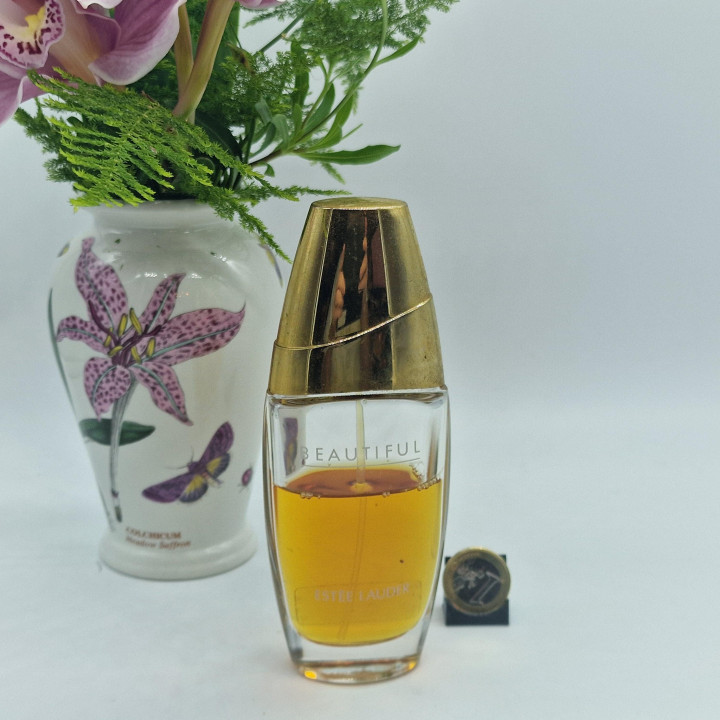 エスティローダー ビューティフル ヴィンテージ香水, Estee Lauder Beautiful EDP 75ml スプレー, 1990年代 希少スイス製 コレクター香水, 使用品