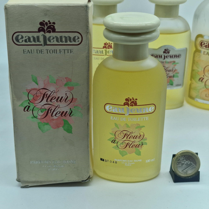 オージュンヌ フルールアフルール オードトワレ ロレアル ビンテージ 香水 100ml 250ml 1980年代 フランス製 コレクション用 デコレーション用のガラス瓶 希少