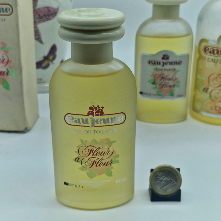 オージュンヌ フルールアフルール オードトワレ ロレアル ビンテージ 香水 100ml 250ml 1980年代 フランス製 コレクション用 デコレーション用のガラス瓶 希少