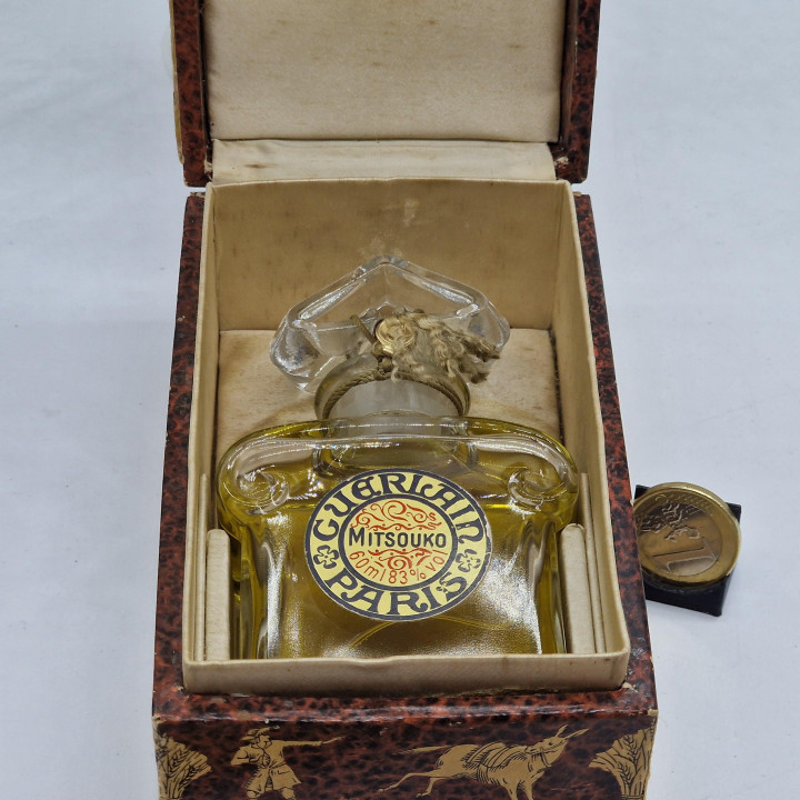Extrait de Parfum Vintage - Guerlain Mitsouko 60ml Bouchon Coeur - Flacon Scellé d'Origine avec Boîte - Circa 1980 Collection