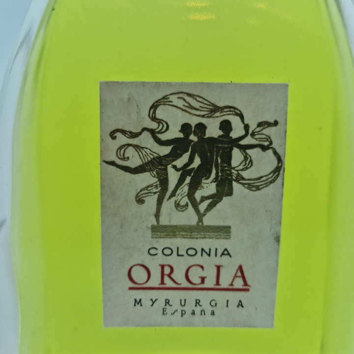 Винтажный одеколон парфюм Myrurgia Orgia, большой флакон 200 мл, испанские духи 1970-х годов, редкий коллекционный флакон Барсе…