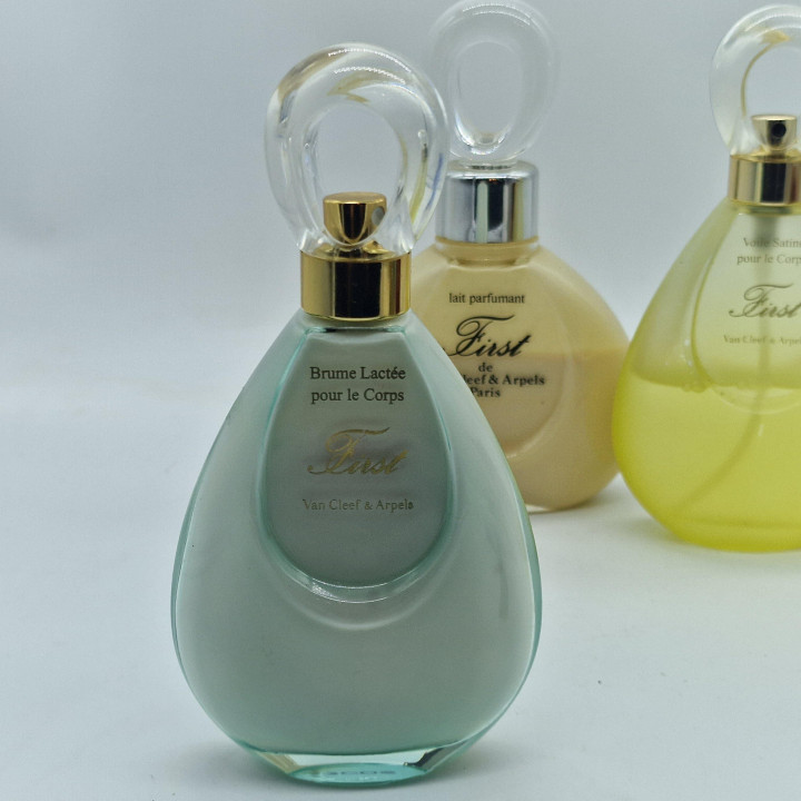 Conjunto de Banho Vintage - Van Cleef & Arpels First, Lote de 3 Cremes Corporais e Bruma, Raro Colecionável de França 2000