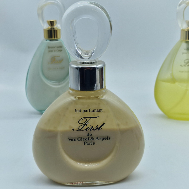 Conjunto de Banho Vintage - Van Cleef & Arpels First, Lote de 3 Cremes Corporais e Bruma, Raro Colecionável de França 2000
