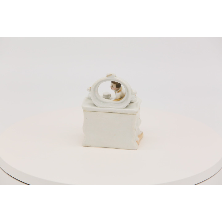 19th Century Porcelain Fairing Jewelry Box