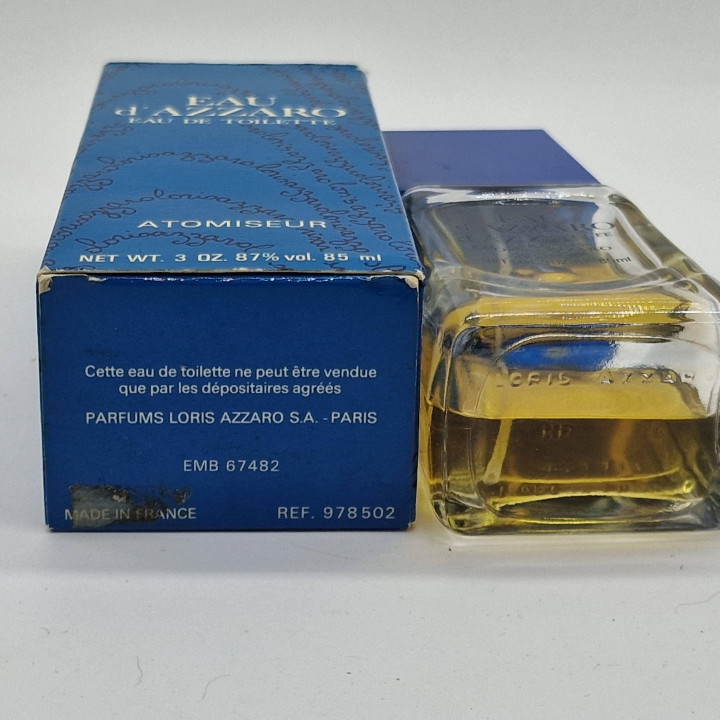 Parfum Vintage Eau d'Azzaro de Loris Azzaro Eau de Toilette Spray 85ml, Rempli à 60%, Fragrance de Collection Années 90 avec Bo…
