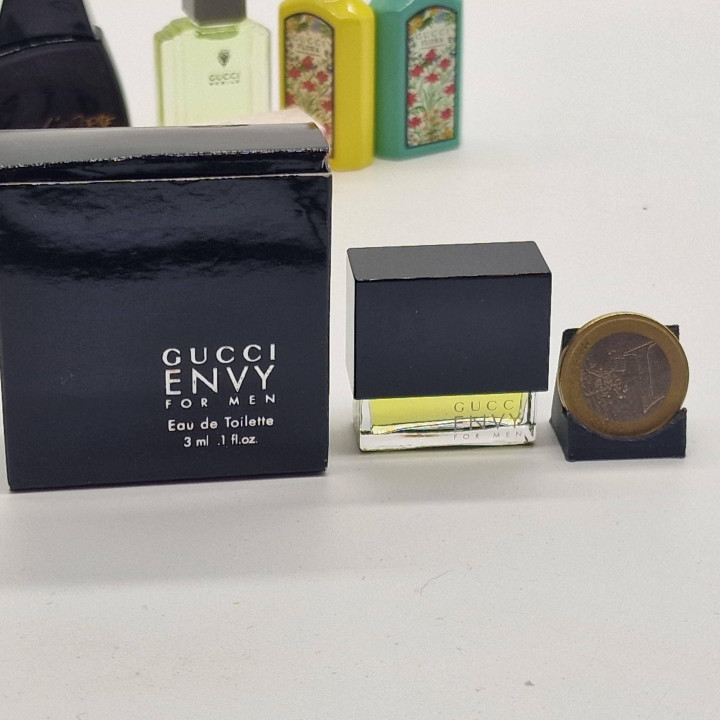 Gucci Parfum Miniaturen Set, Vintage Geuren Verzameling van 7 - Nobile, Envy for Men, L'Arte di Gucci, Flora Gorgeous