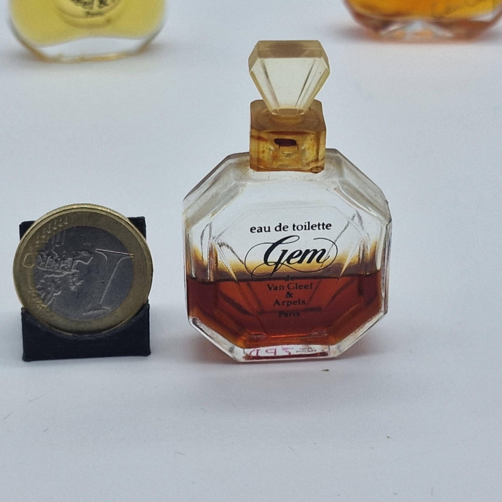 Lot 3 miniatures de parfum - Van Cleef & Arpels First, Gem et Van Cleef, flacons vintage de 5ml, collection France années 1970-…